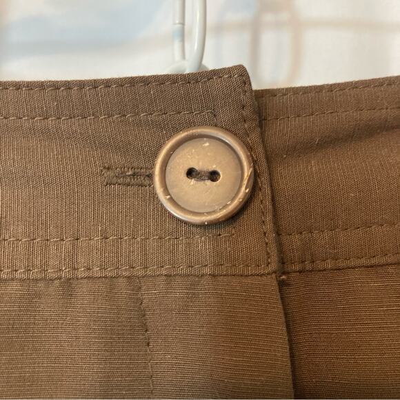 Emma James Brown Bootcut Mid Rise Waist Pressed Leg Trousers Slacks Pants - Picture 5 of 11